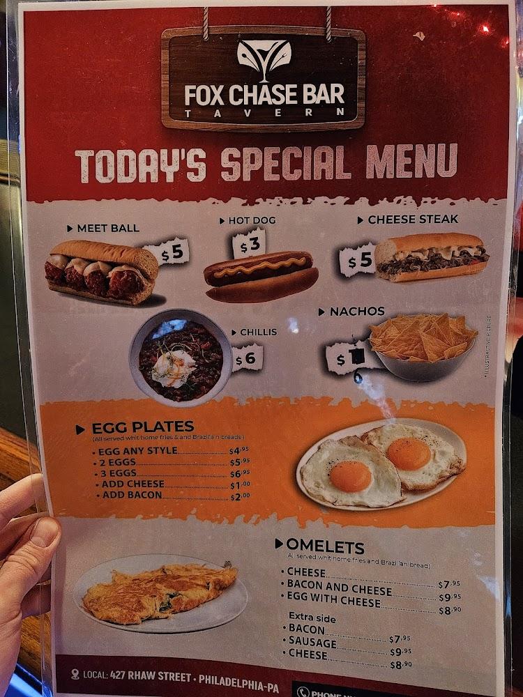 Fox Chase Tavern Menu image 4
